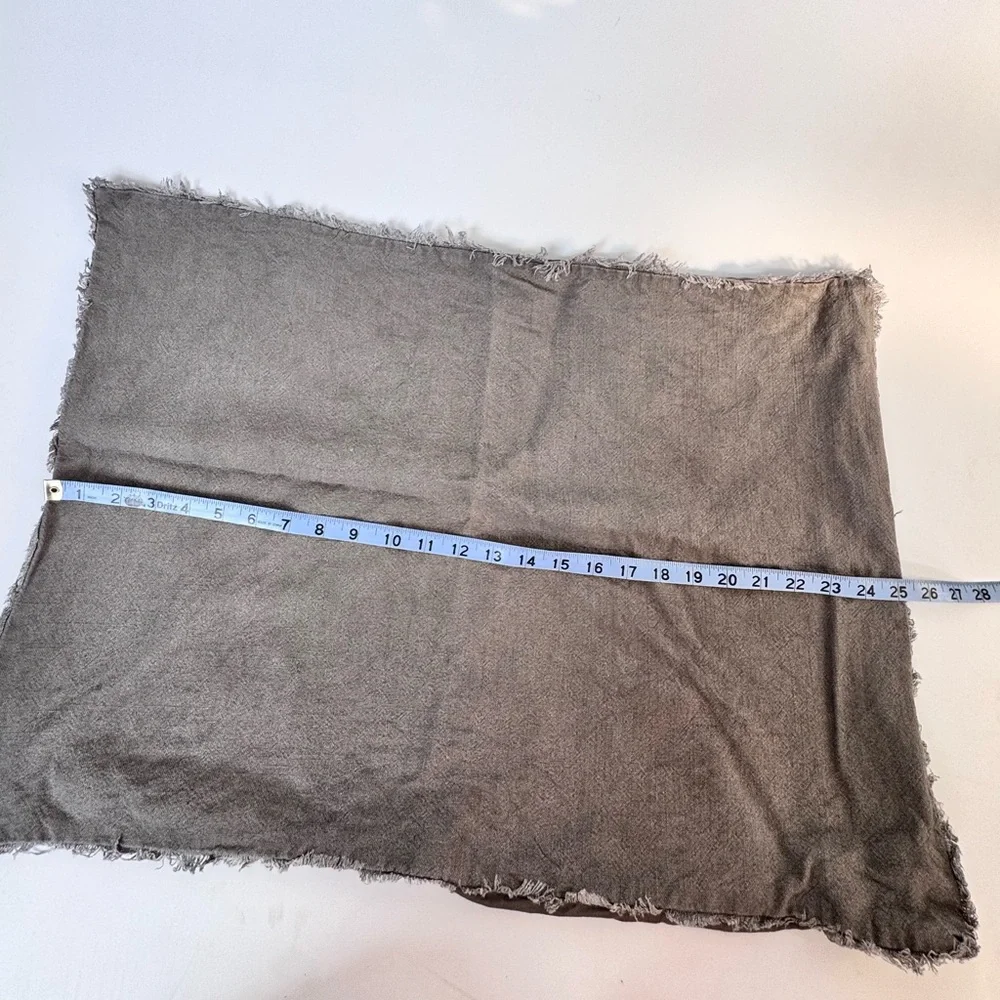 SINGLE Casaluna Heavyweight Linen Blend Queen Gray Sham